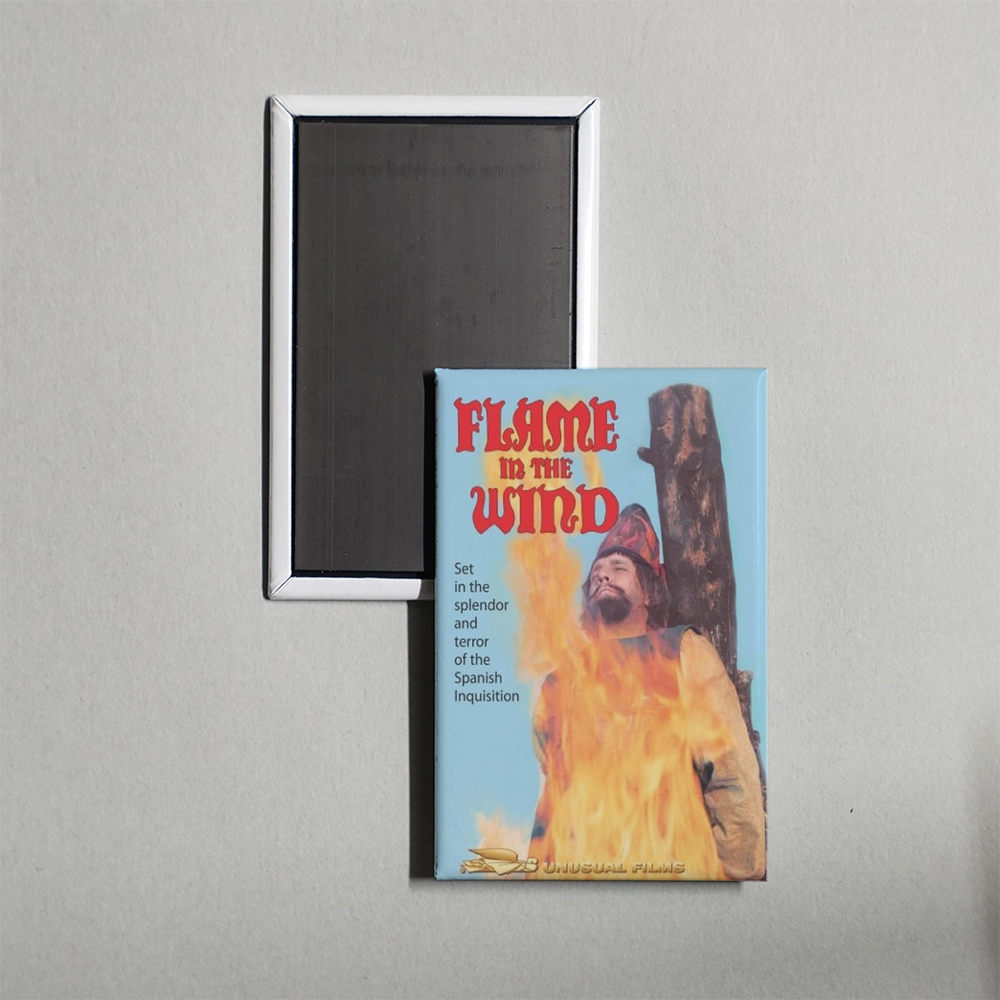 Flame in the Wind Mini Movie Fridge Magnet
