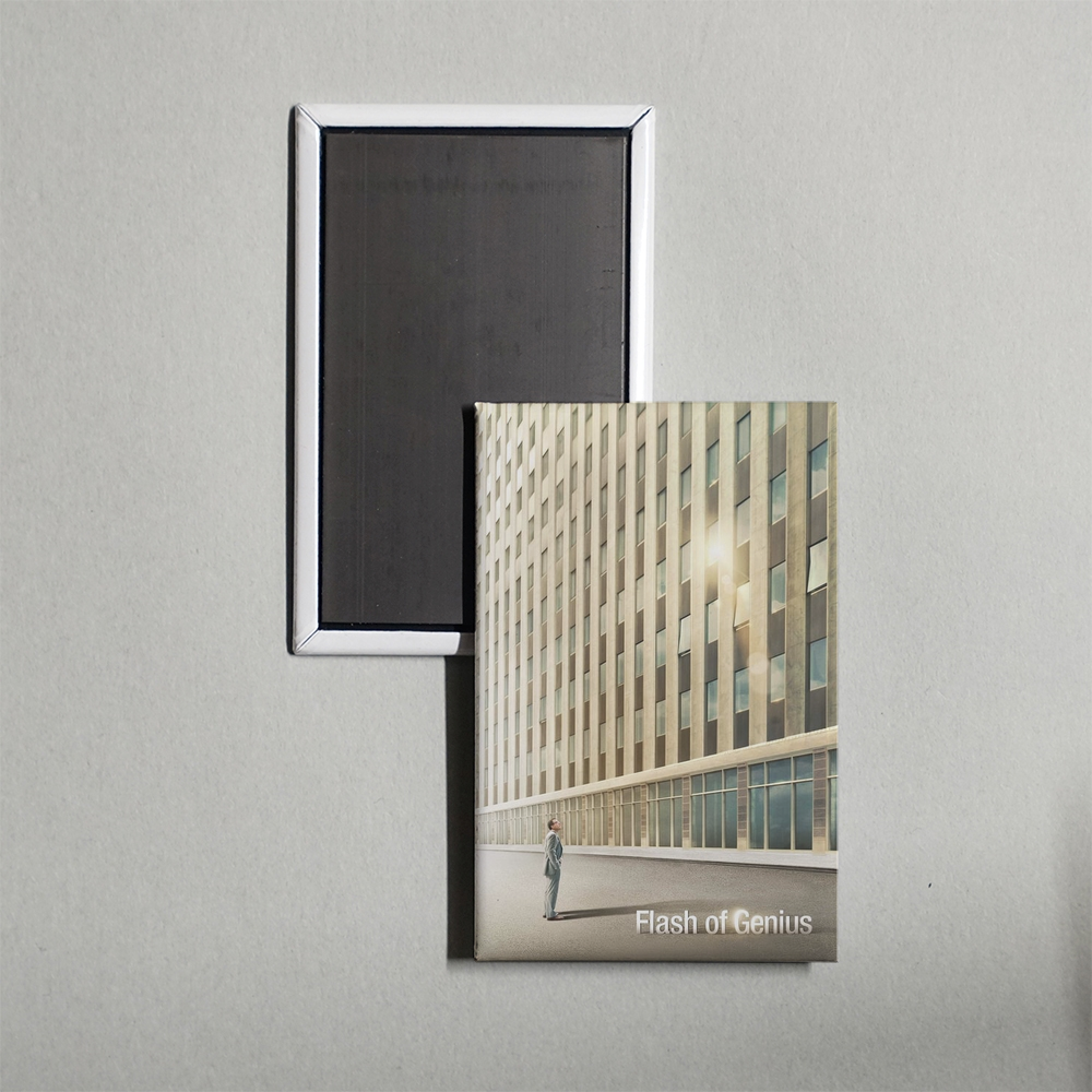 Flash of Genius Mini Movie Fridge Magnet