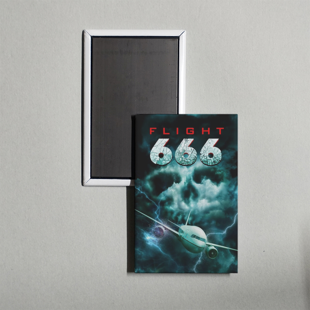 Flight 666 Mini Movie Fridge Magnet