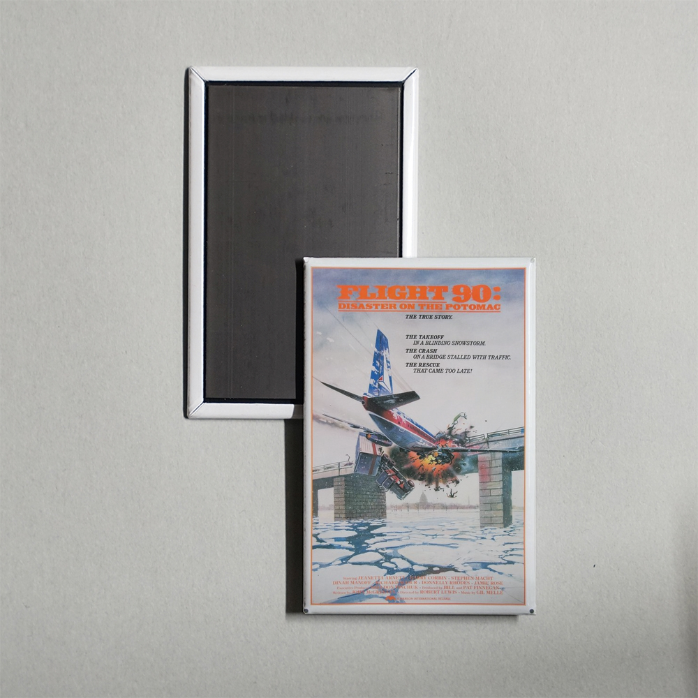 Flight 90 Disaster on the Potomac Mini Movie Fridge Magnet