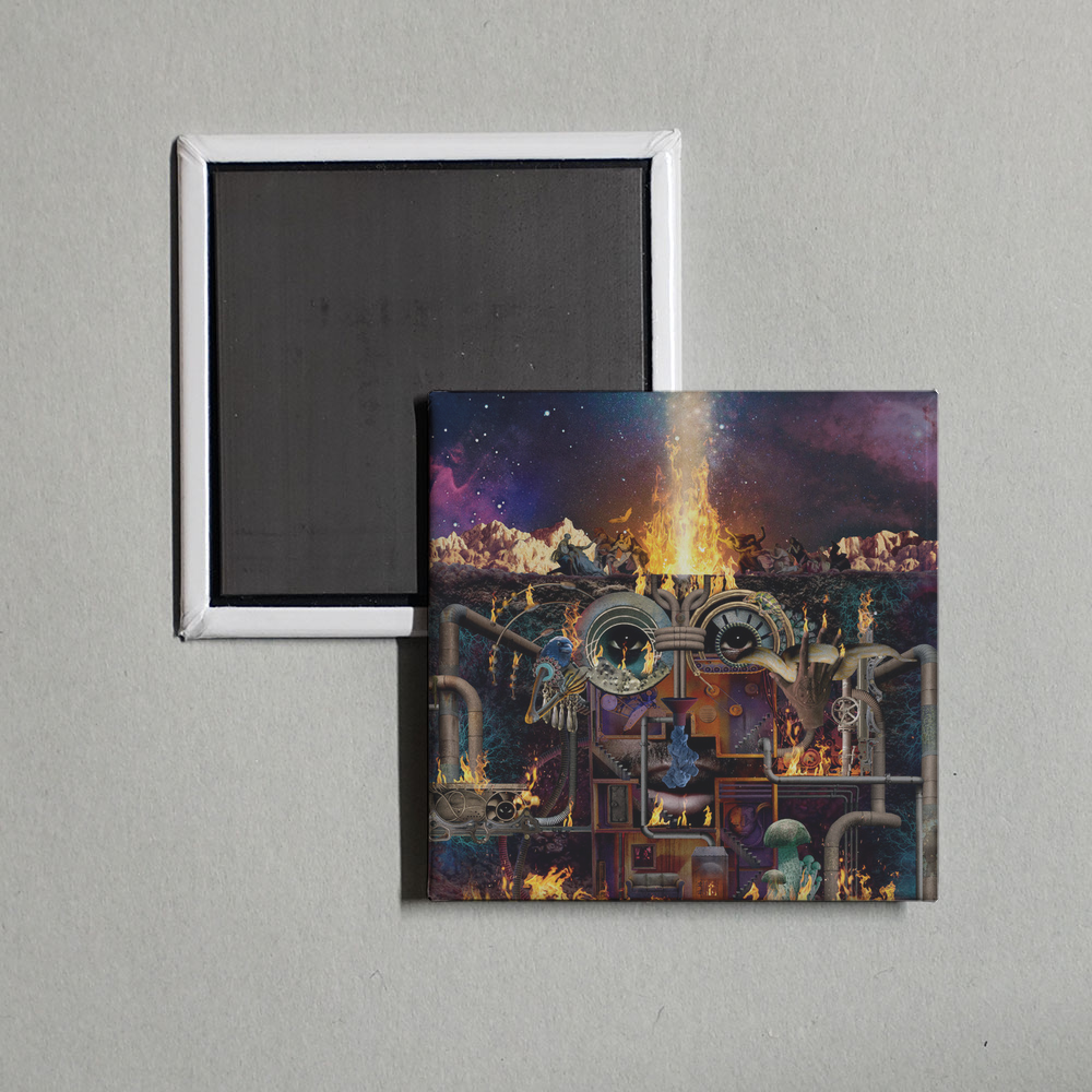 Flying Lotus - Flamagra Album Cover Fridge Magnet