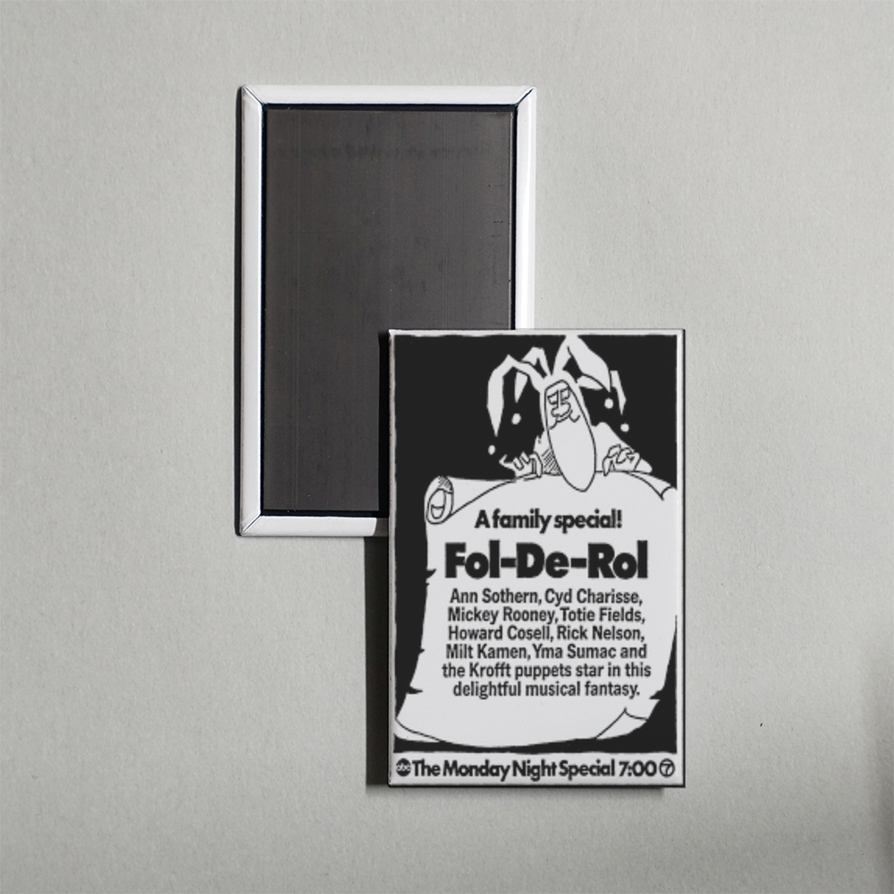 Fol-de-Rol Mini Movie Fridge Magnet