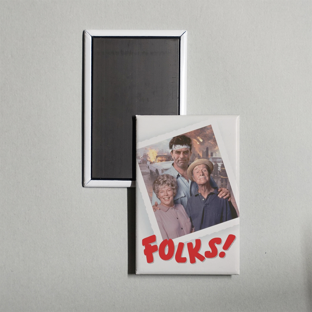 Folks! Mini Movie Fridge Magnet