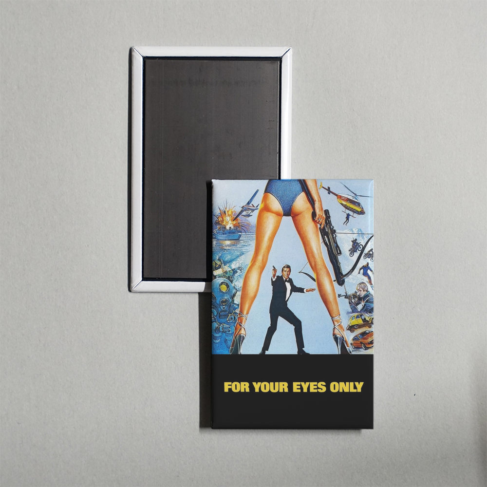 For Your Eyes Only Mini Movie Fridge Magnet