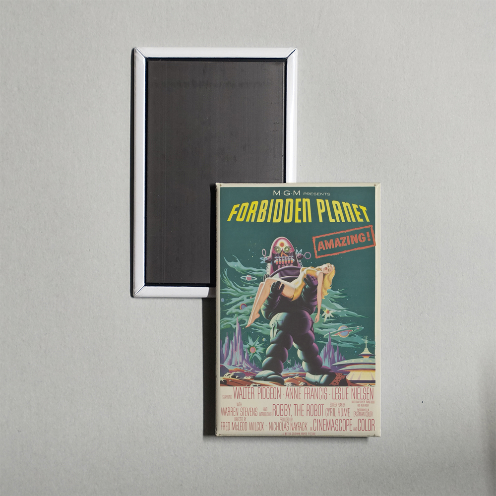 Forbidden Planet Mini Movie Fridge Magnet