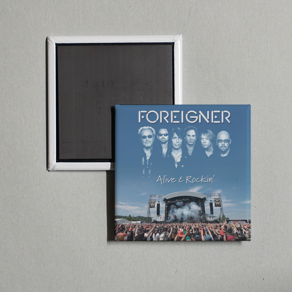 Foreigner - Alive And Rockin' Album Cover Fridge Magnet
