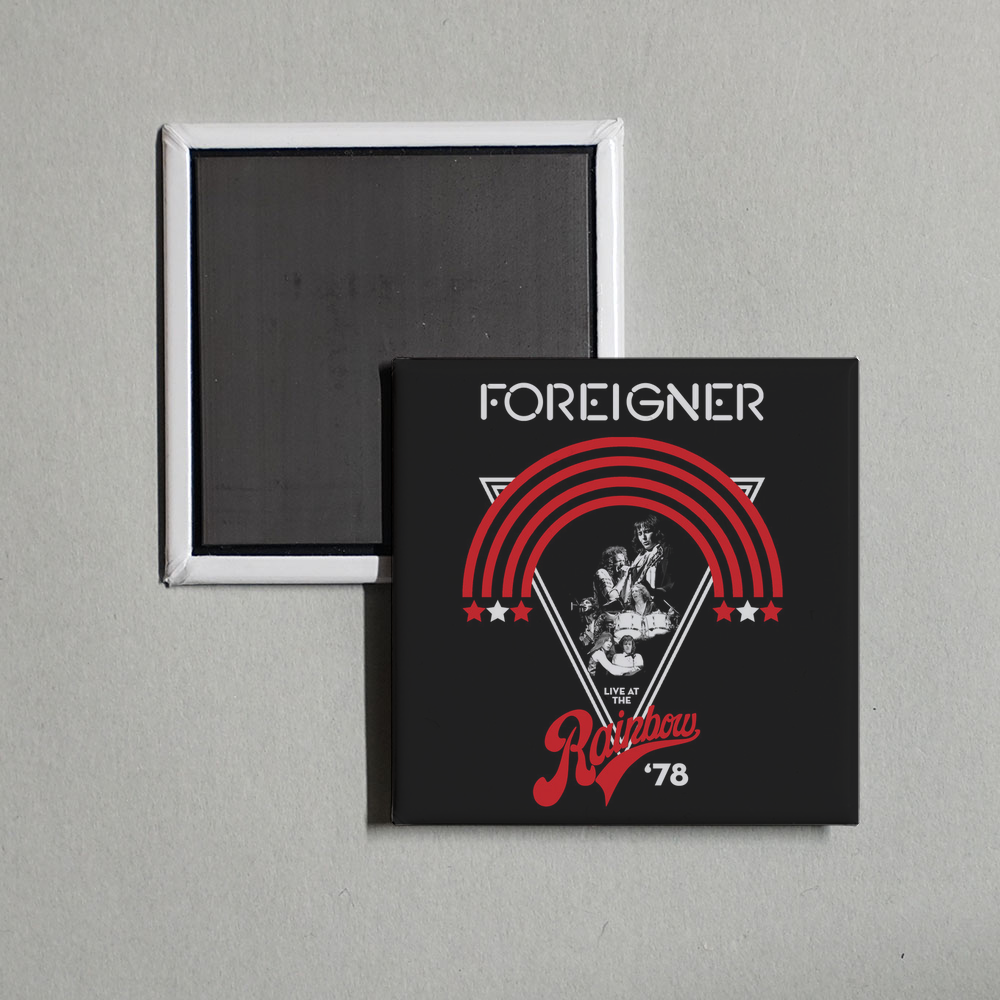 Foreigner - Live at the Rainbow ‘78 Album Cover Fridge Magnet