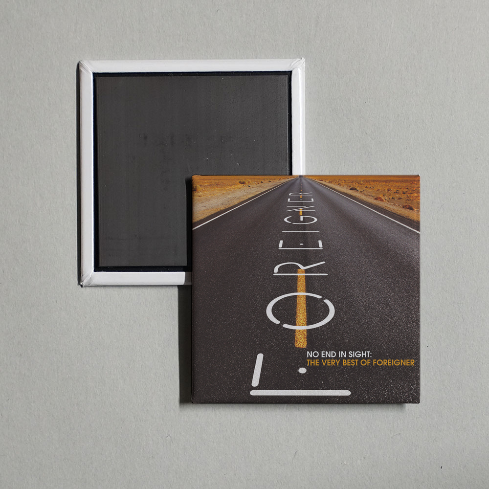 Foreigner - No End in Sight The Very Best of Foreigner Album Cover Fridge Magnet