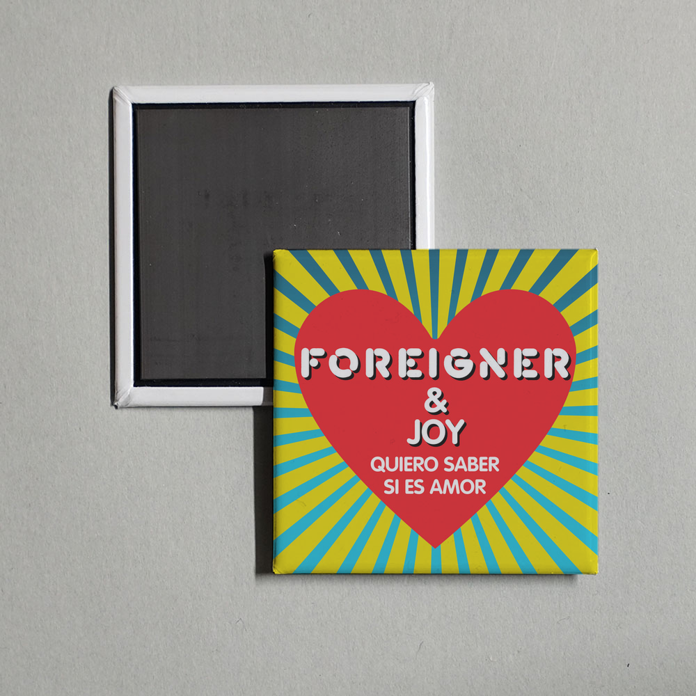 Foreigner - Quiero saber si es amor Album Cover Fridge Magnet