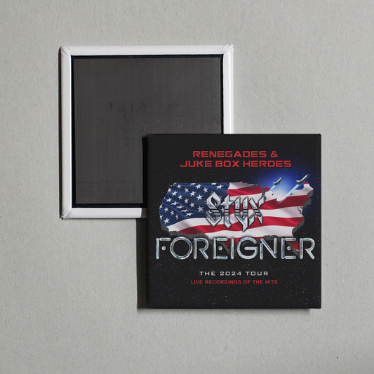 Foreigner - Renegades & Juke Box Heroes (Live) Album Cover Fridge Magnet