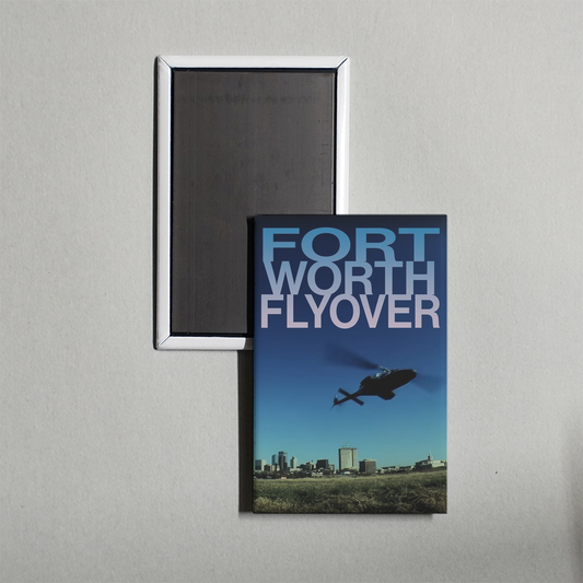Fort Worth Flyover Mini Movie Fridge Magnet