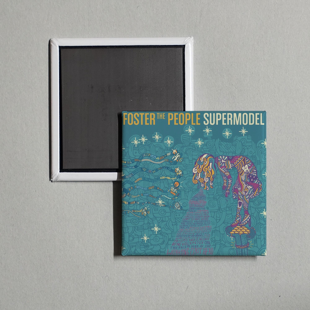 Foster The People - Supermodel Album Cover Fridge Magnet