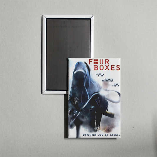 Four Boxes Mini Movie Fridge Magnet