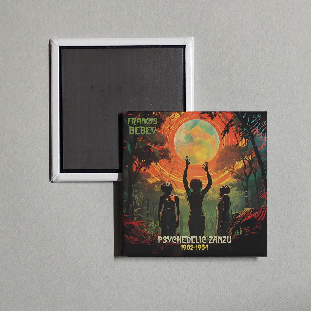 Francis Bebey - Psychedelic Zanzu 1982-1984 Album Cover Fridge Magnet