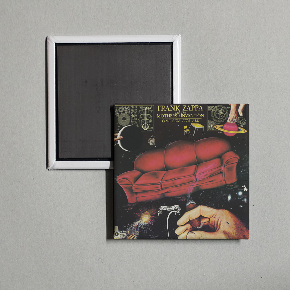 Frank Zappa - One Size Fits All Album Cover Fridge Magnet