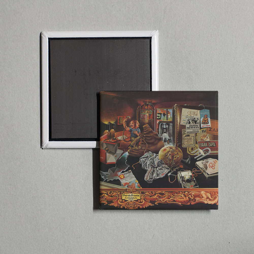 Frank Zappa - Over-Nite Sensation Album Cover Fridge Magnet