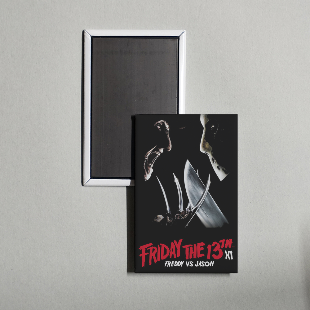 Freddy vs. Jason Mini Movie Fridge Magnet