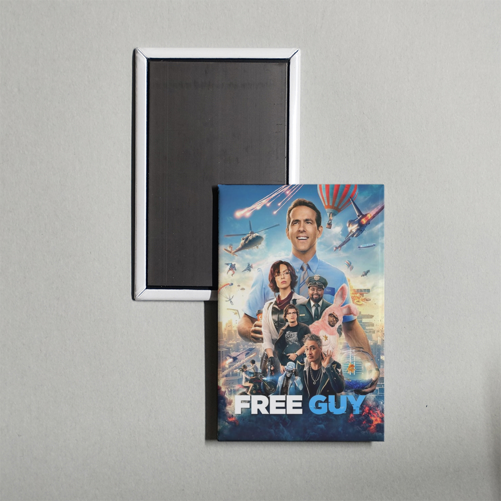 Free Guy Mini Movie Fridge Magnet