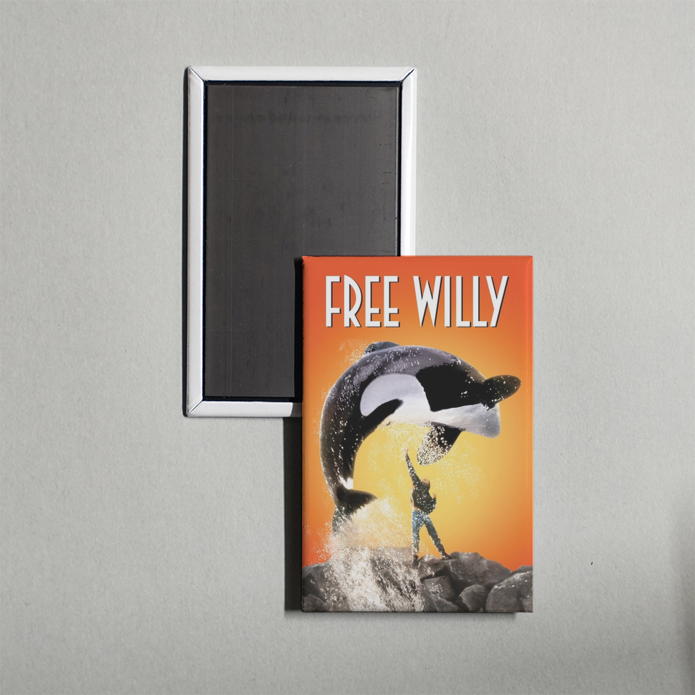 Free Willy Mini Movie Fridge Magnet