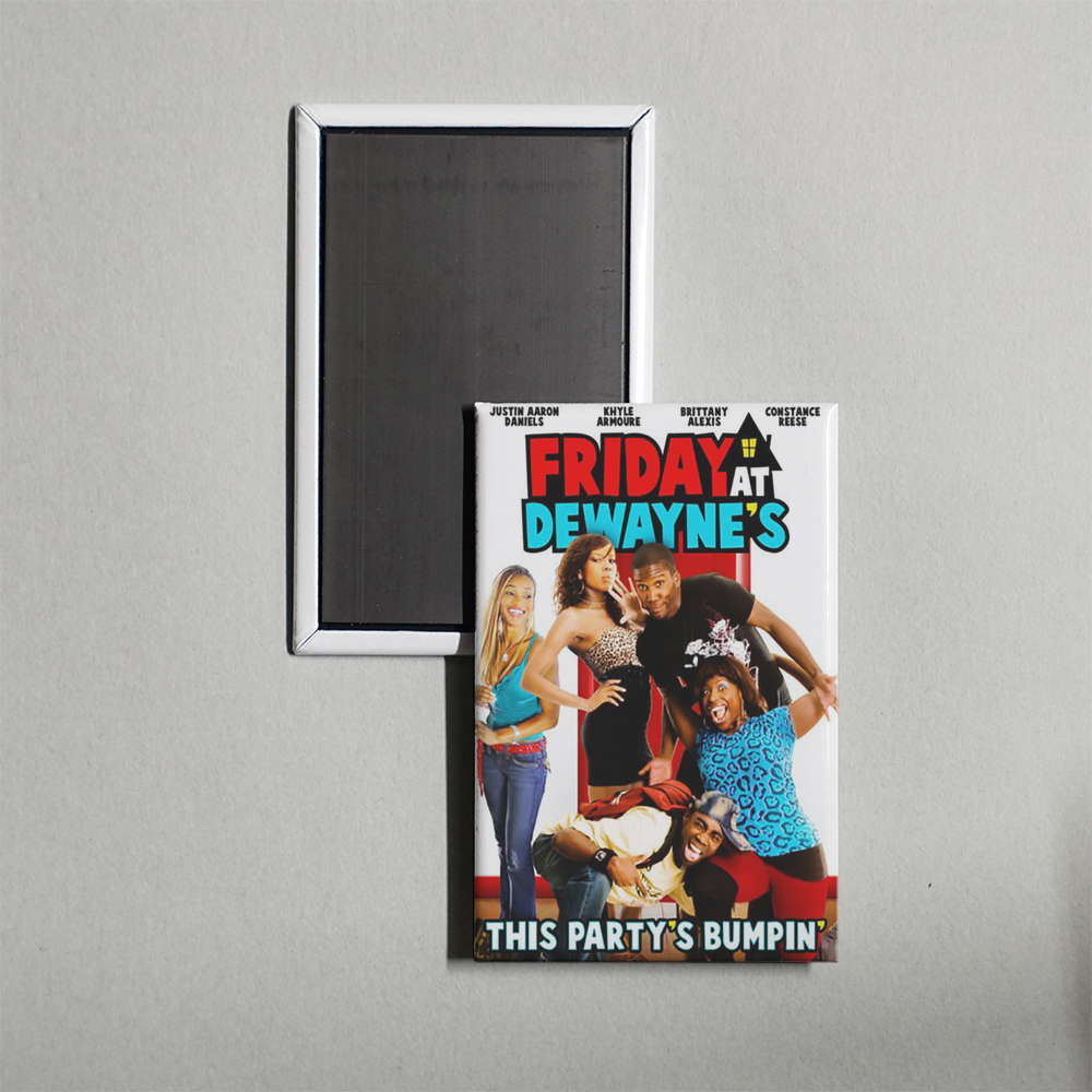 Friday at Dewayne's Mini Movie Fridge Magnet