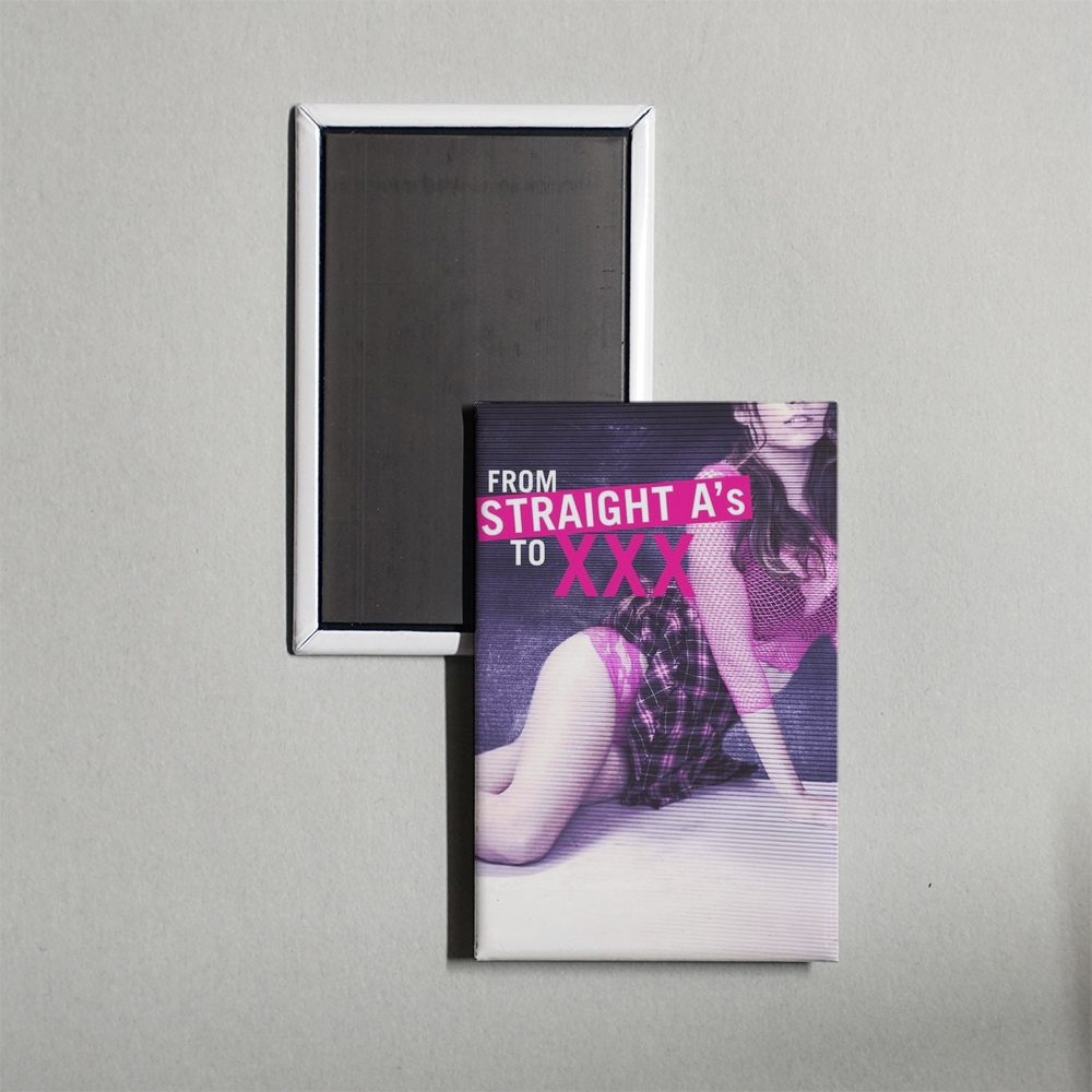 From Straight A's to XXX Mini Movie Fridge Magnet
