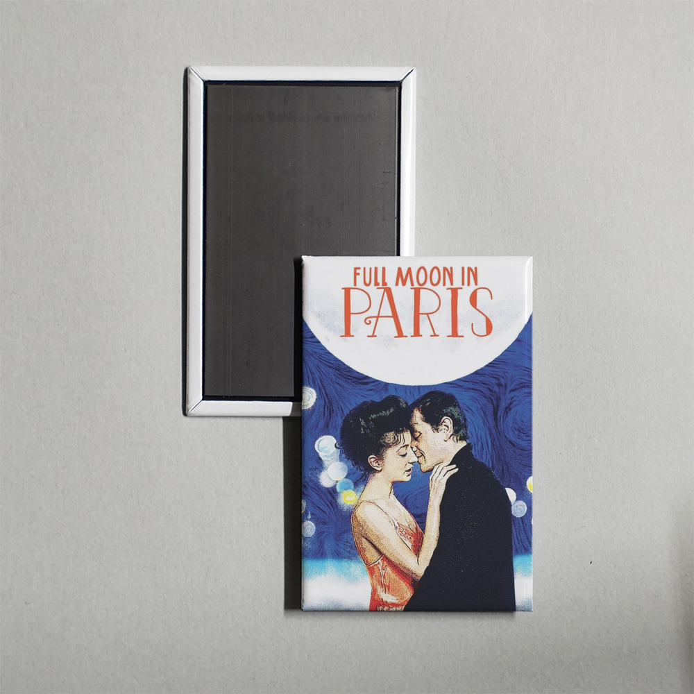 Full Moon in Paris Mini Movie Fridge Magnet