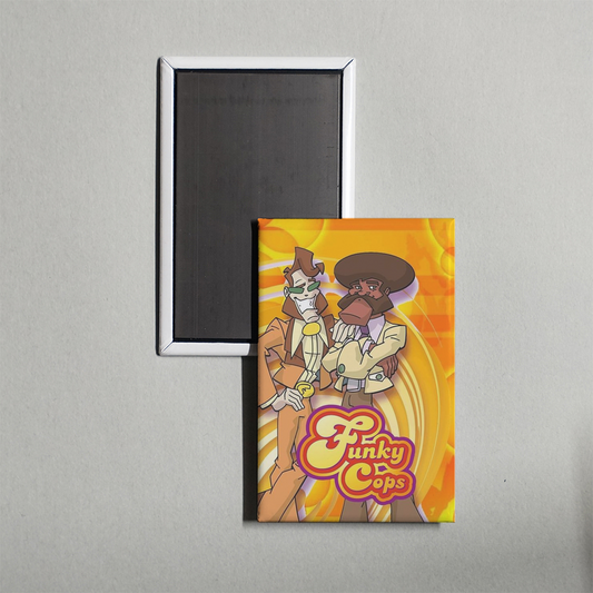 Funky Cops TV Show Fridge Magnet