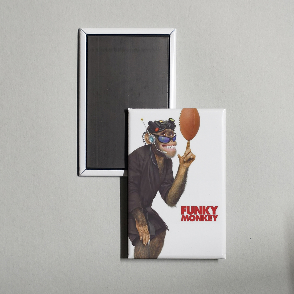 Funky Monkey Mini Movie Fridge Magnet
