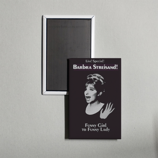 Funny Girl to Funny Lady Mini Movie Fridge Magnet