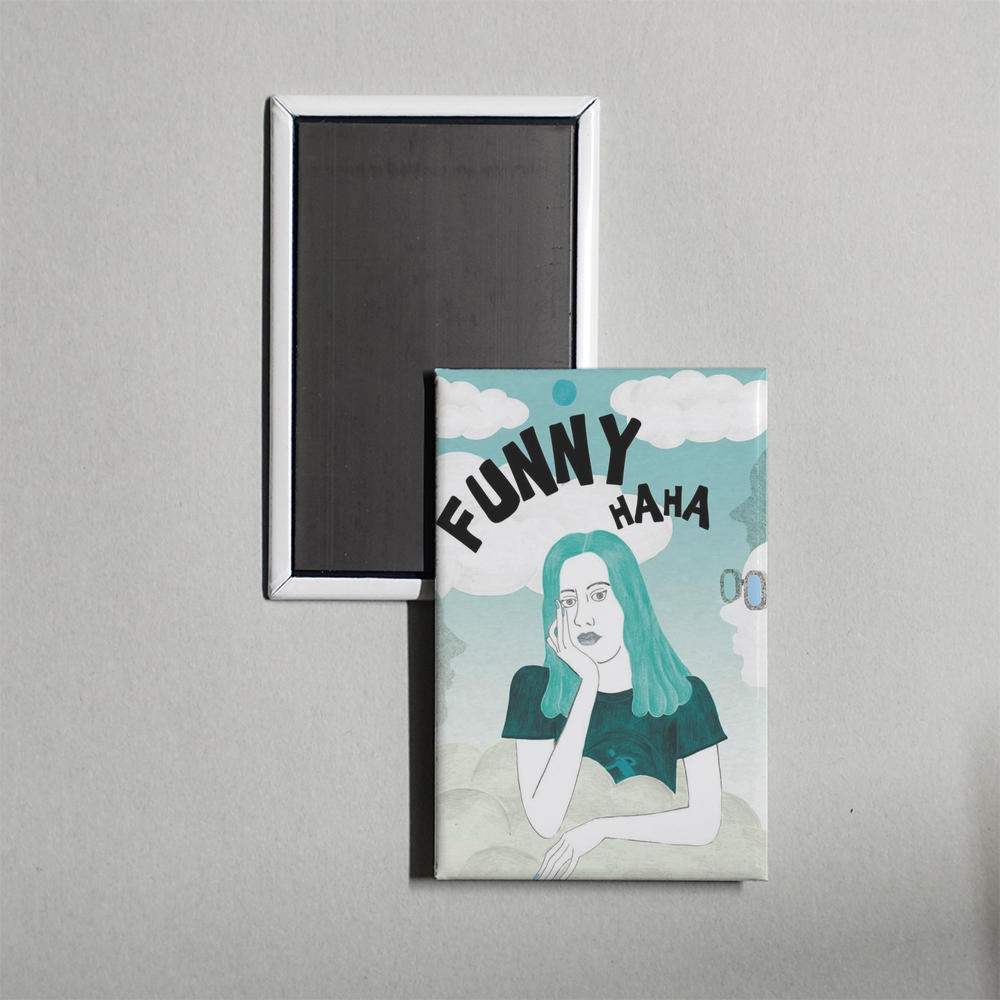 Funny Ha Ha Mini Movie Fridge Magnet