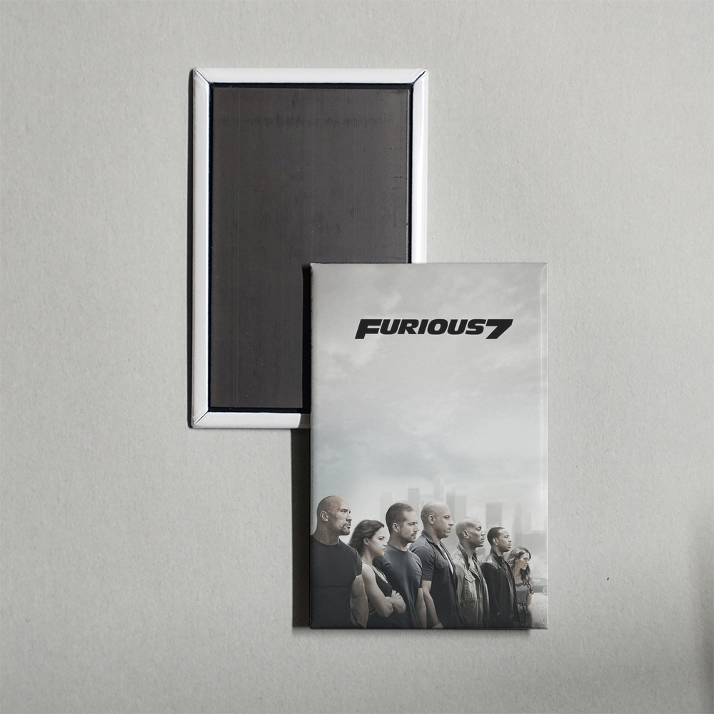 Furious 7 Mini Movie Fridge Magnet