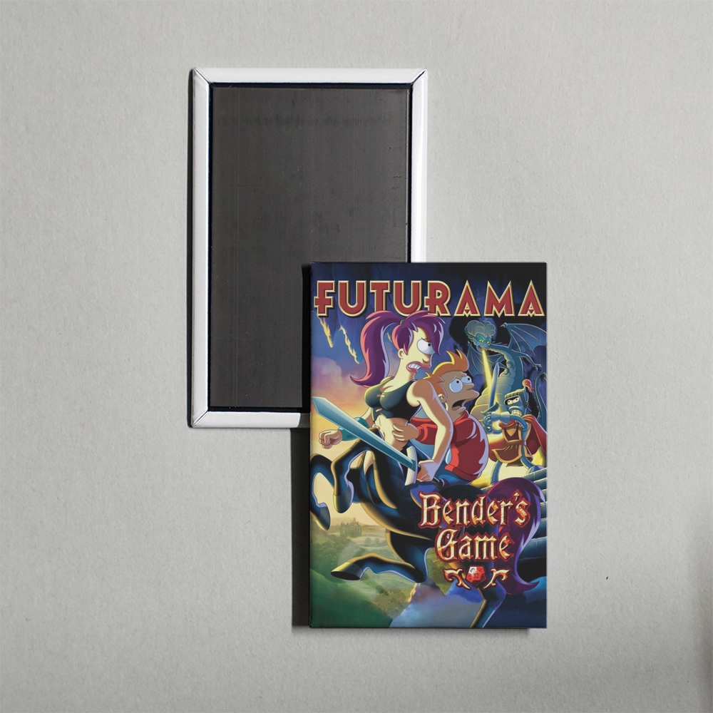 Futurama Bender's Game Mini Movie Fridge Magnet