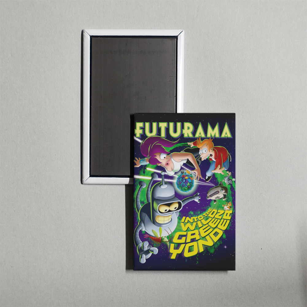 Futurama Into the Wild Green Yonder Mini Movie Fridge Magnet