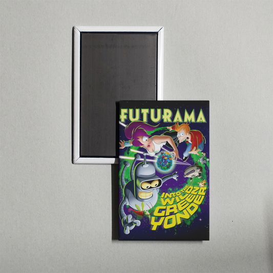 Futurama Into the Wild Green Yonder Mini Movie Fridge Magnet