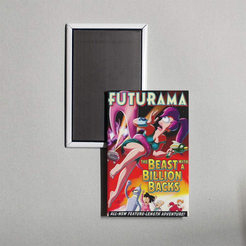 Futurama The Beast with a Billion Backs Mini Movie Fridge Magnet