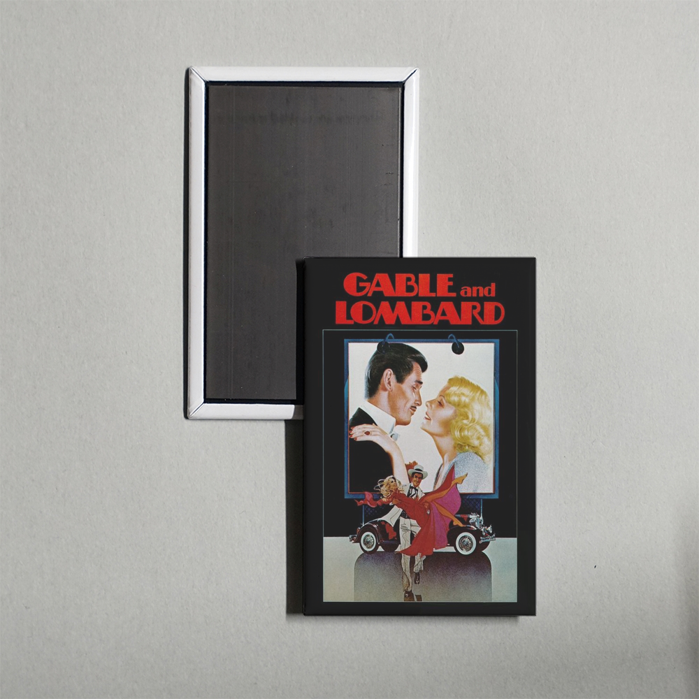 Gable and Lombard Mini Movie Fridge Magnet