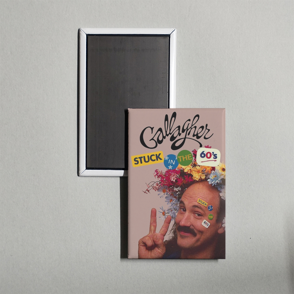 Gallagher Stuck in the 60's Mini Movie Fridge Magnet