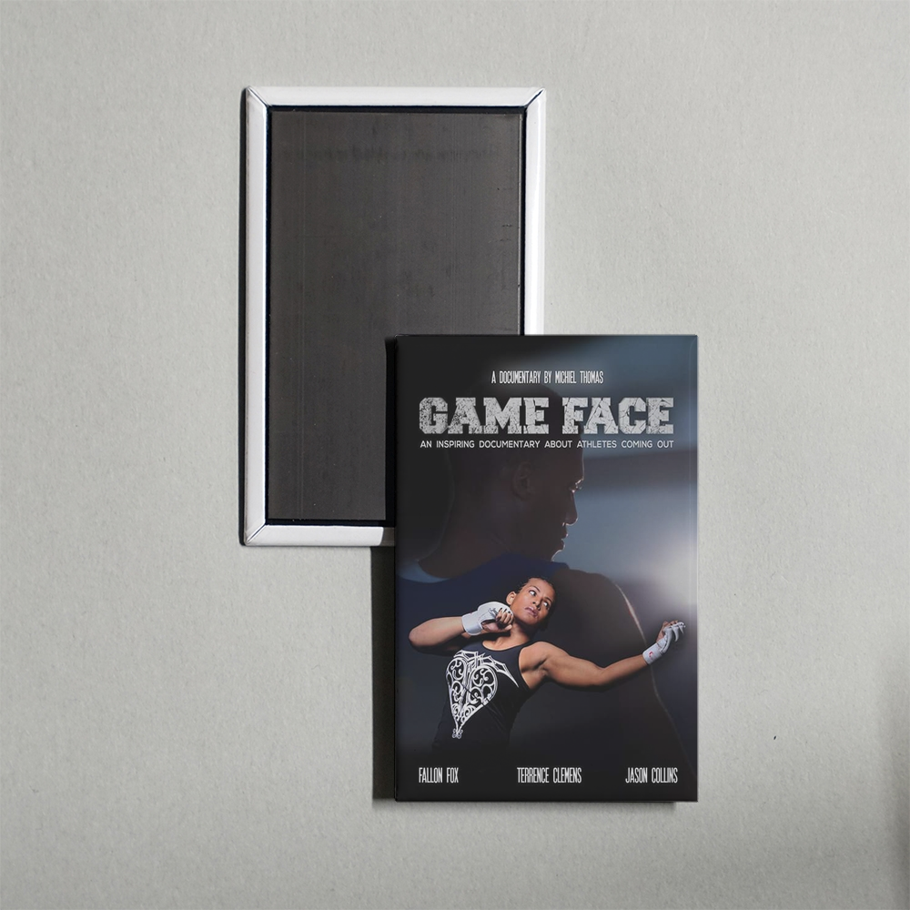 Game Face Mini Movie Fridge Magnet