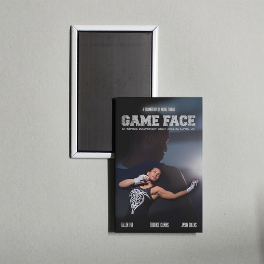 Game Face Mini Movie Fridge Magnet