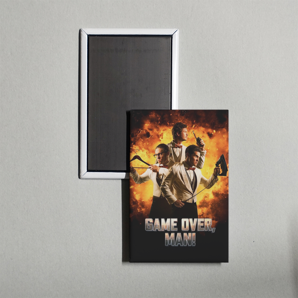 Game Over, Man! Mini Movie Fridge Magnet