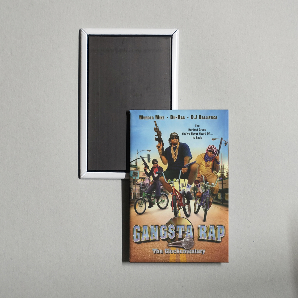 Gangsta Rap The Glockumentary Mini Movie Fridge Magnet