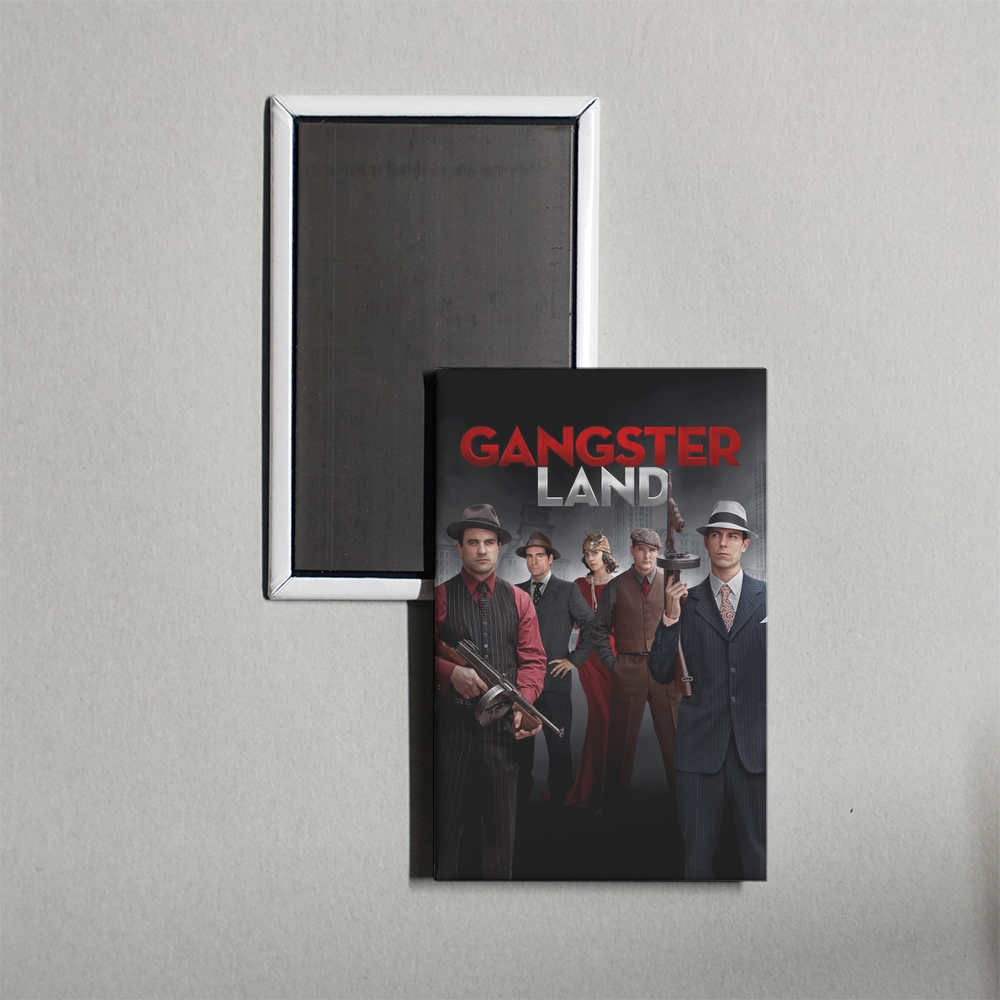 Gangster Land Mini Movie Fridge Magnet