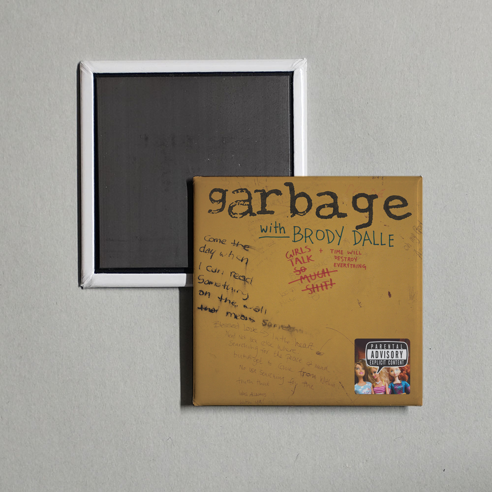 Garbage - Girls Talk - Single Album Cover Fridge Magnet