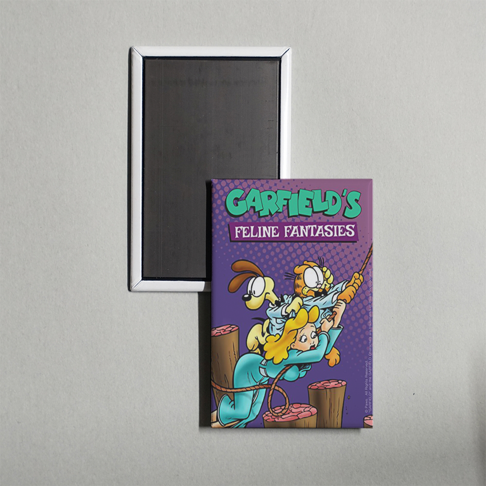 Garfield's Feline Fantasies Mini Movie Fridge Magnet