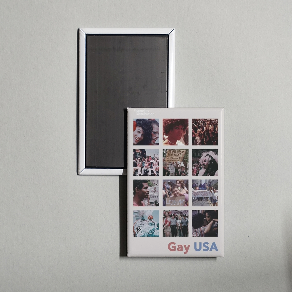 Gay USA Mini Movie Fridge Magnet