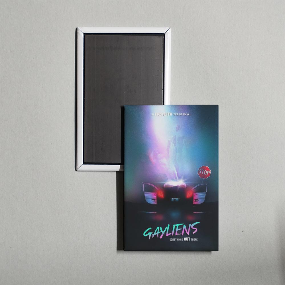 Gayliens TV Show Fridge Magnet