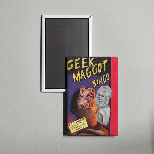 Geek Maggot Bingo or The Freak from Suckweasel Mountain Mini Movie Fridge Magnet