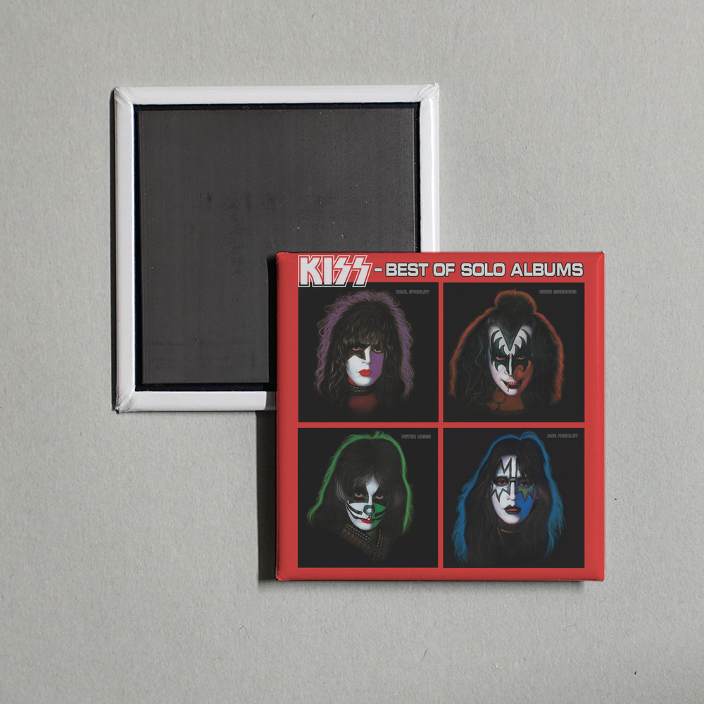 Gene Simmons - Kiss - Best Of Solo Albums Album Cover Fridge Magnet