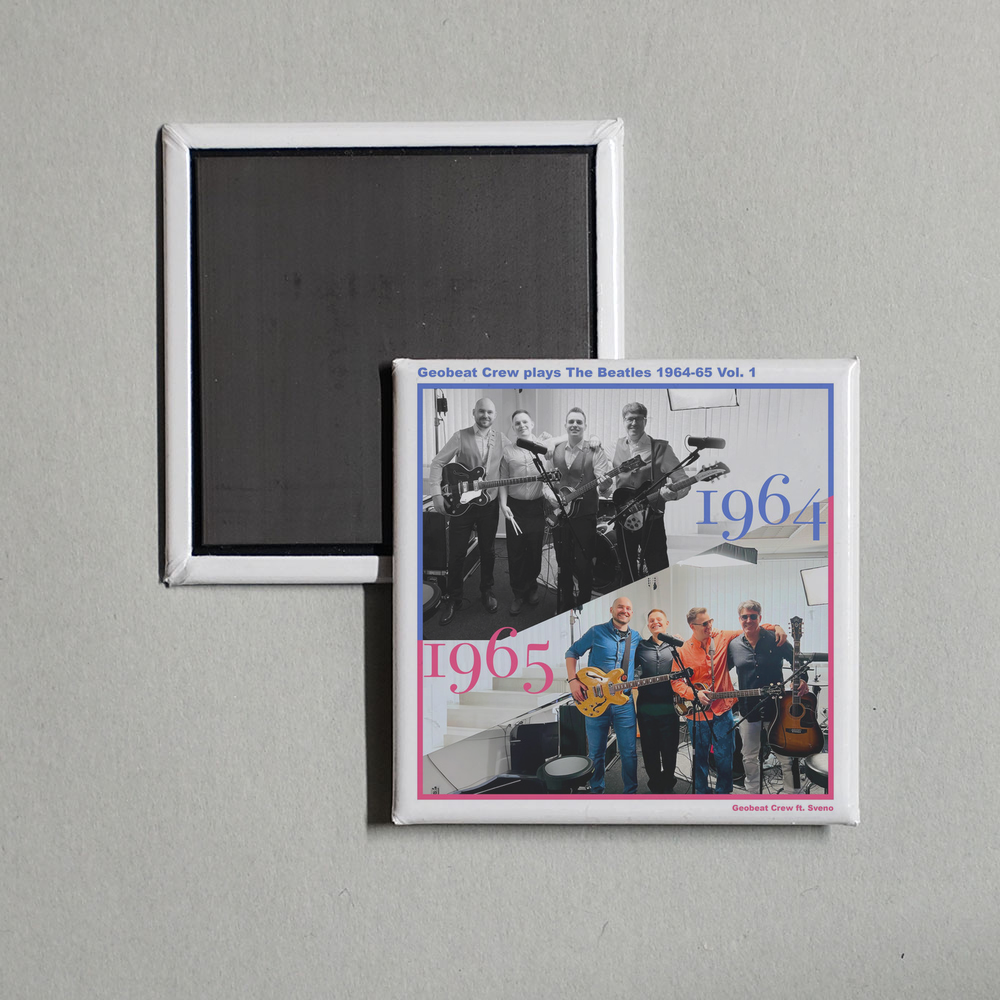 Geobeat Crew - Geobeat Crew plays The Beatles 1964-65 Vol. 1 Album Cover Fridge Magnet