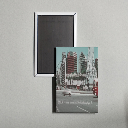 Geography of South America The Continent (Revised) Mini Movie Fridge Magnet